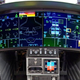 Not a steam gauge in sight. The cockpit of the F-35 features huge flat screens, and doesn’t even include a compass. In the event of power loss, batteries will power the screens long enough for the pilot to make an emergency landing. (Lockheed Martin)